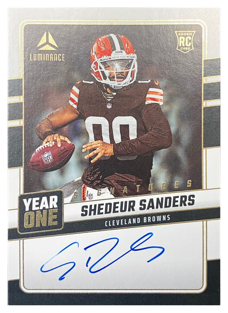 SHEDEUR SANDERS - 2025 Panini Luminance Year One Signatures RC Auto #YOS-SSS - front