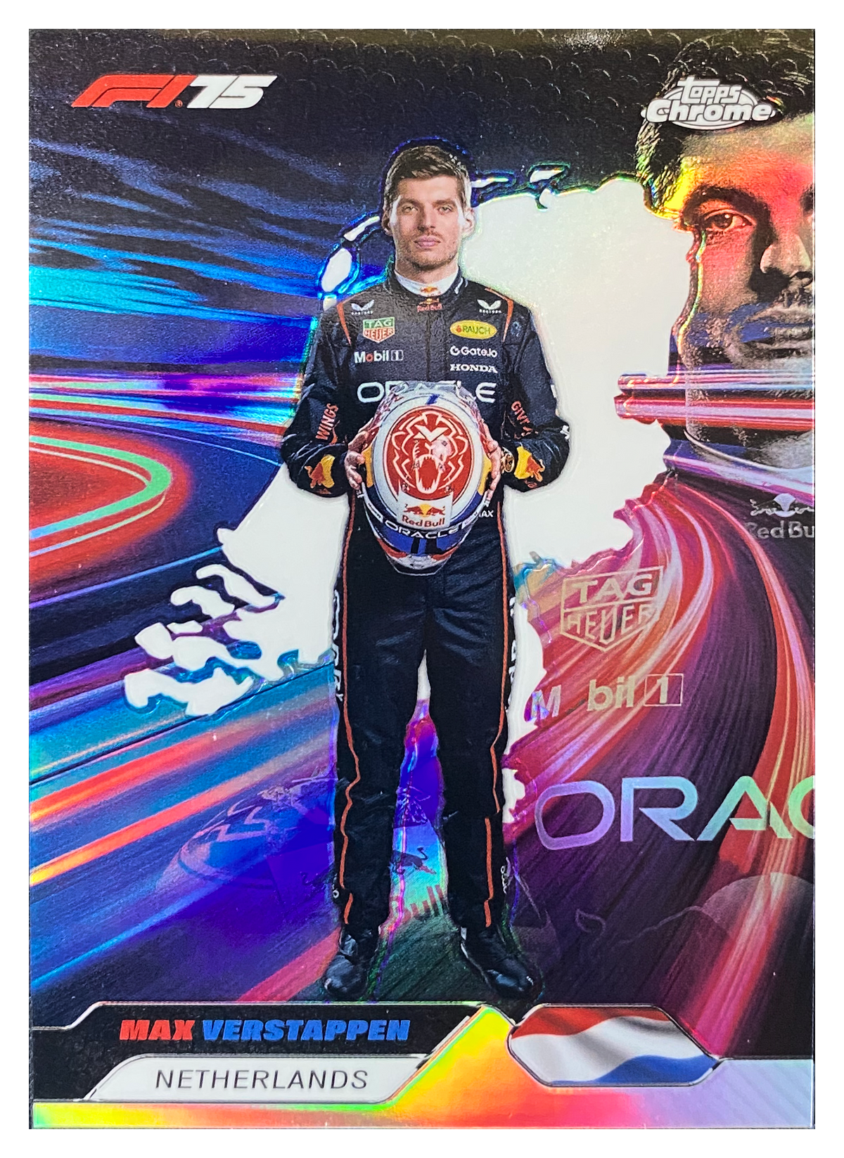MAX VERSTAPPEN - 2025 Topps Chrome Formula 1 Neon Nations #NN-1 - front