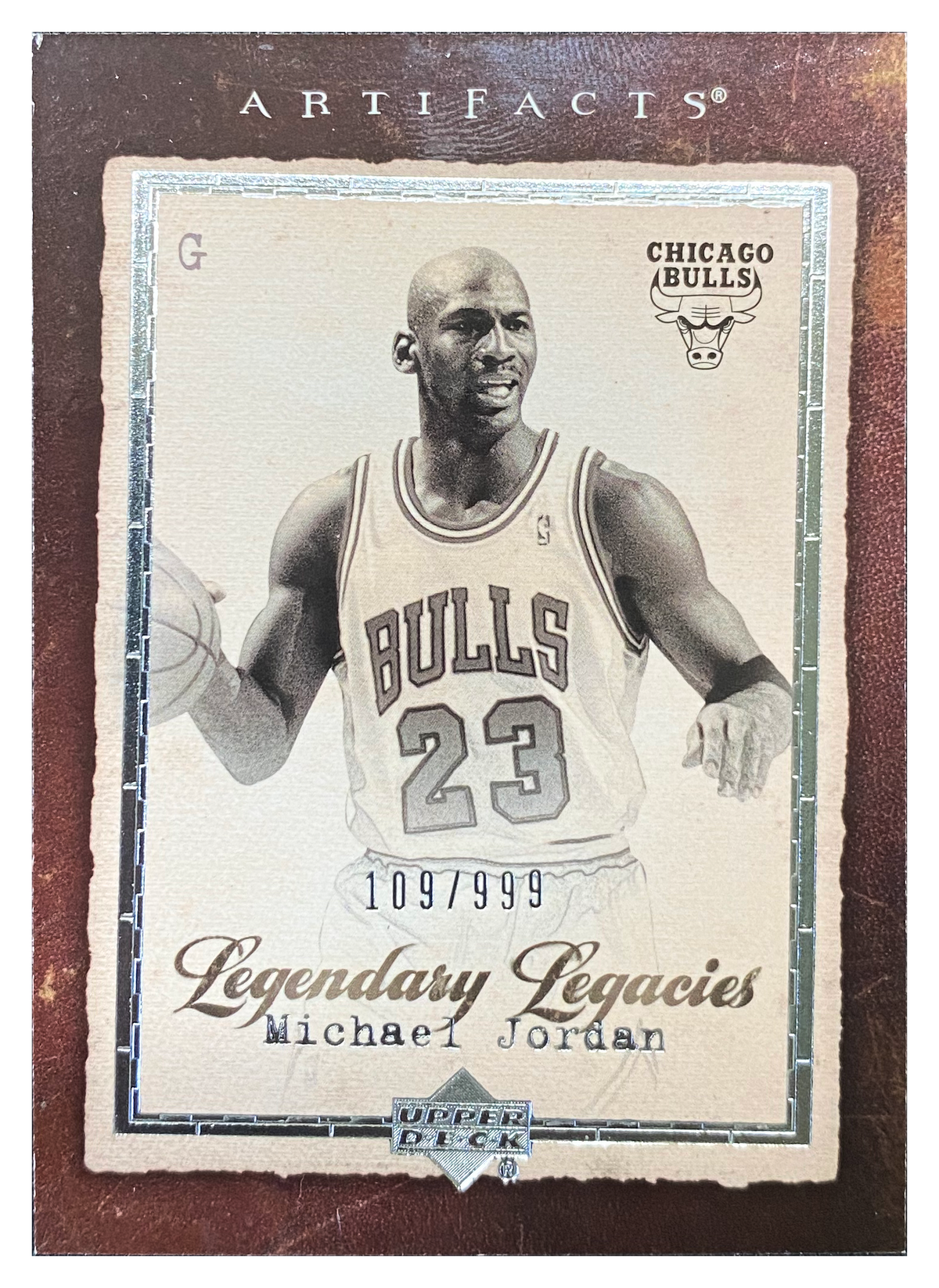 MICHAEL JORDAN - 2007/08 Upper Deck Artifacts Legendary Legacies #186 /999 - front