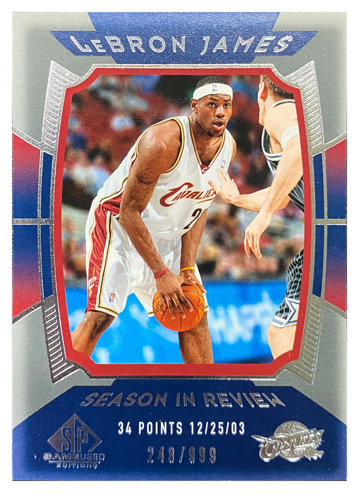 LEBRON JAMES - 2004/05 Upper Deck SP Game Used Season in Review #139 /999 - front