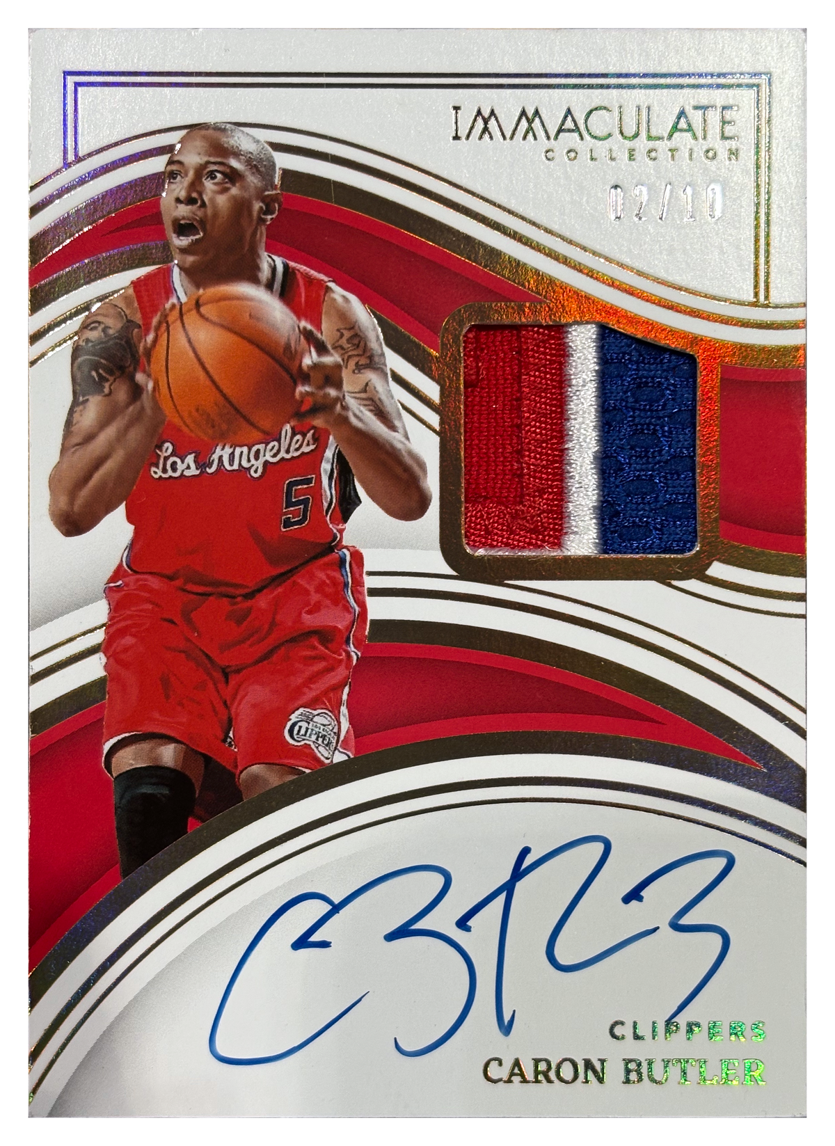 Caron Butler — 2022/23 Panini Immaculate Collection Patch Auto #IPA-CBU /10 - fronte