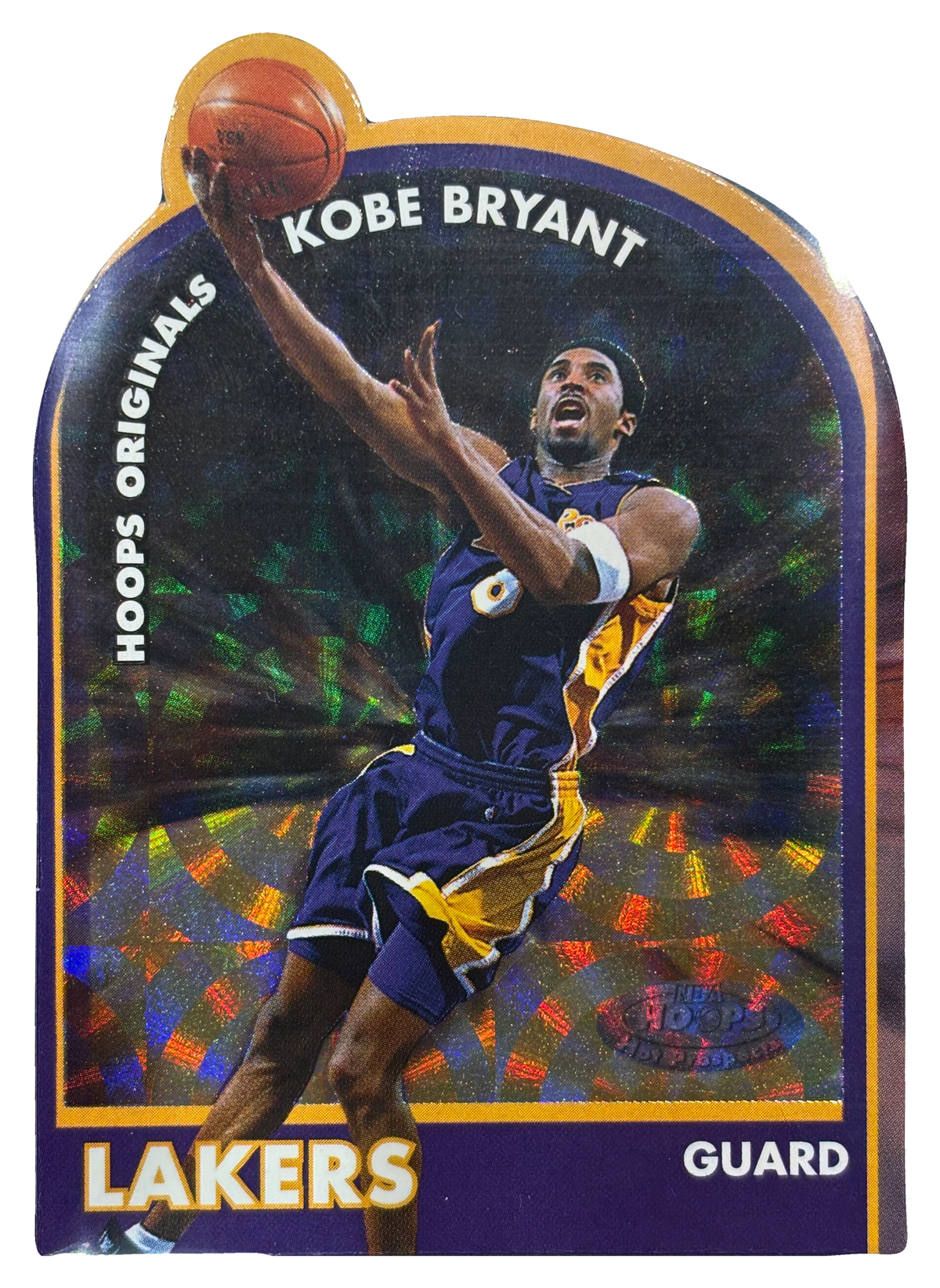 Kobe Bryant — 2000/01 Fleer Hoops Hoops Originals Die-Cut #4 of 10 H - fronte