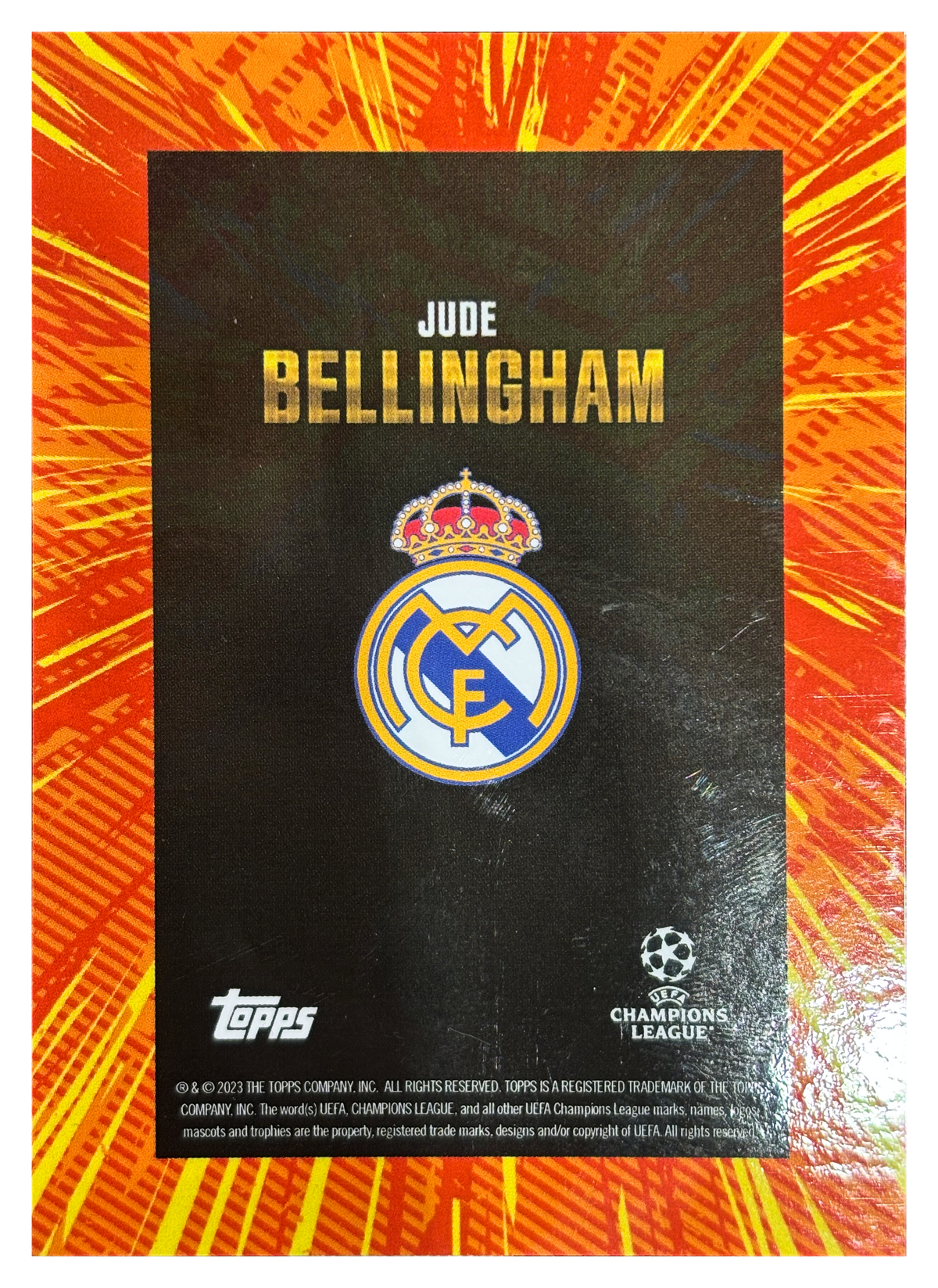 Jude Bellingham — 2023 Topps x Whip UEFA /5 - retro