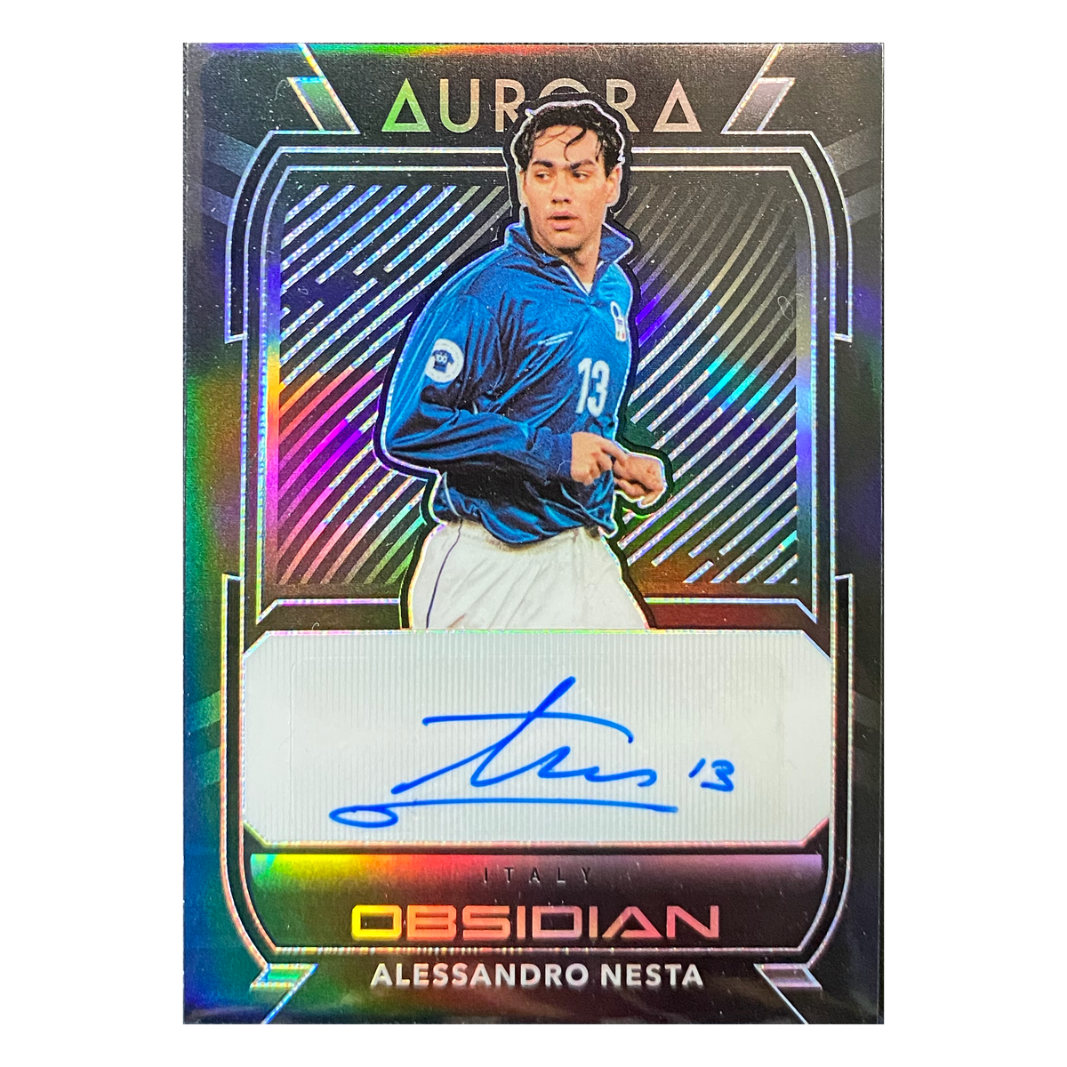 ALESSANDRO NESTA - 2020/21 Panini Obsidian Aurora Auto #AU-AN /149 - front