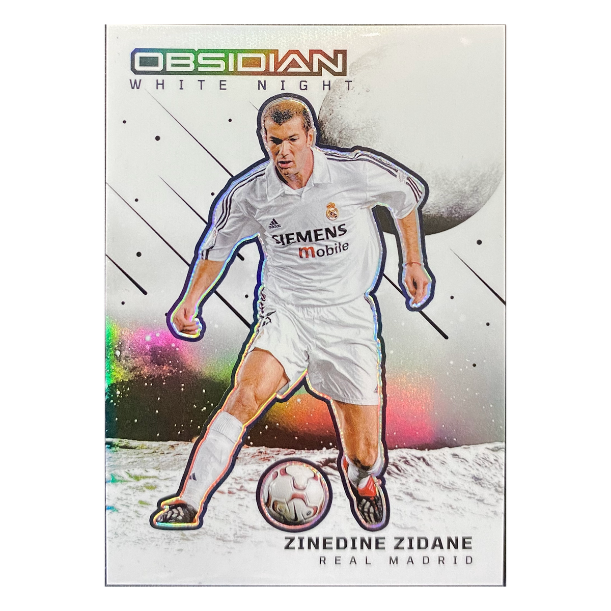 ZINEDINE ZIDANE - 2023/24 Panini Obsidian White Night #8 - front