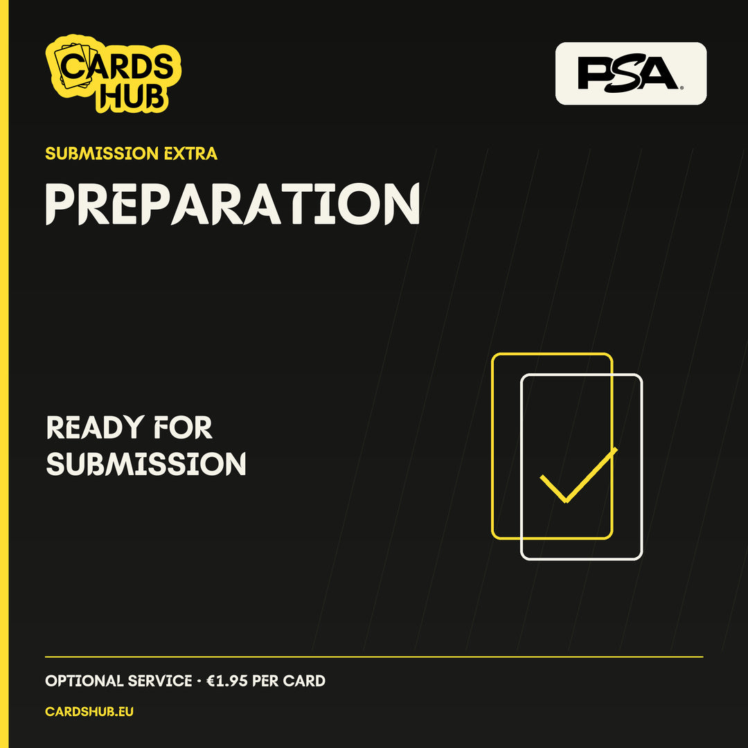 Cards Hub PSA preparation — real PSA slabs and official logos