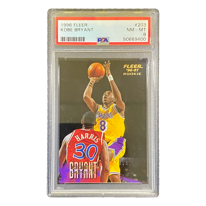 KOBE BRYANT - 1996/97 Fleer RC #203 PSA 8 - front
