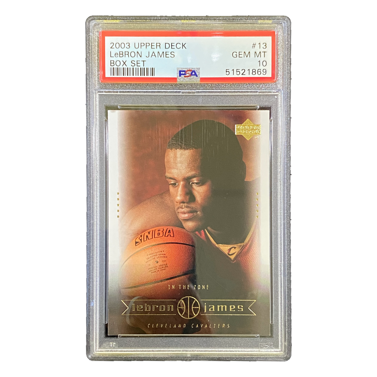 LEBRON JAMES - 2003/04 Upper Deck Box Set RC #13 PSA 10 - front