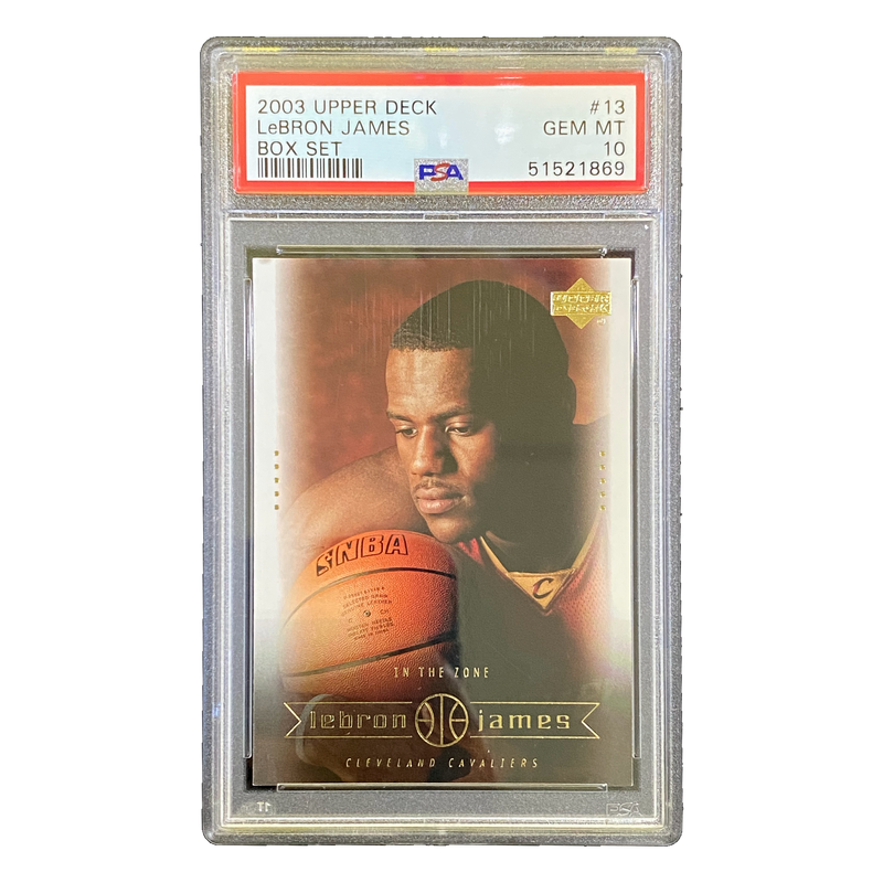 LEBRON JAMES - 2003/04 Upper Deck Box Set RC #13 PSA 10 - front