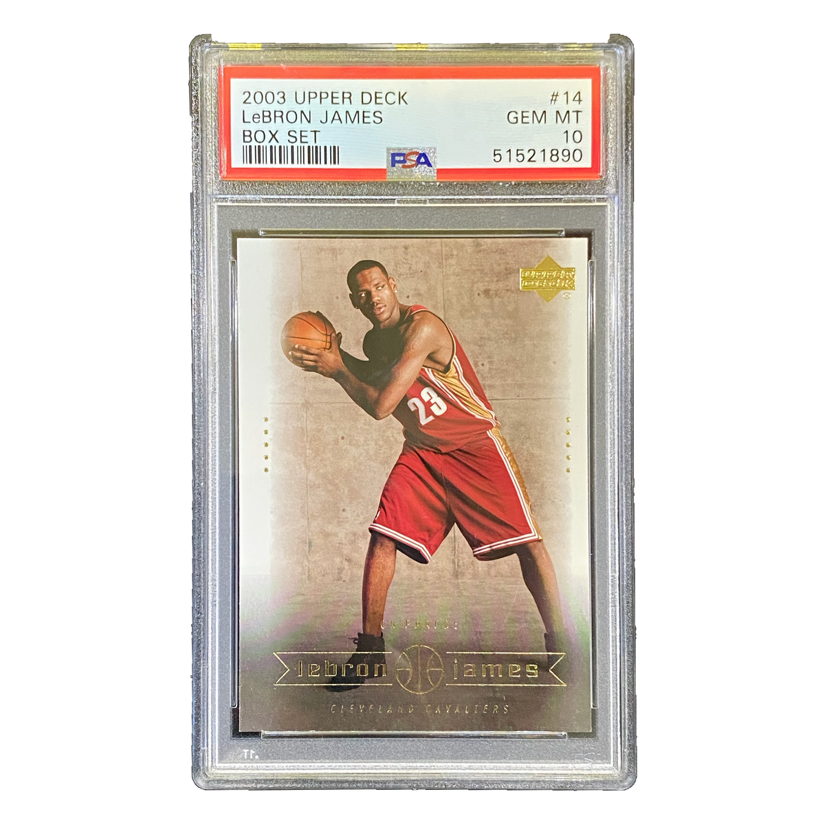LEBRON JAMES - 2003/04 Upper Deck Box Set RC #14 PSA 10 - front