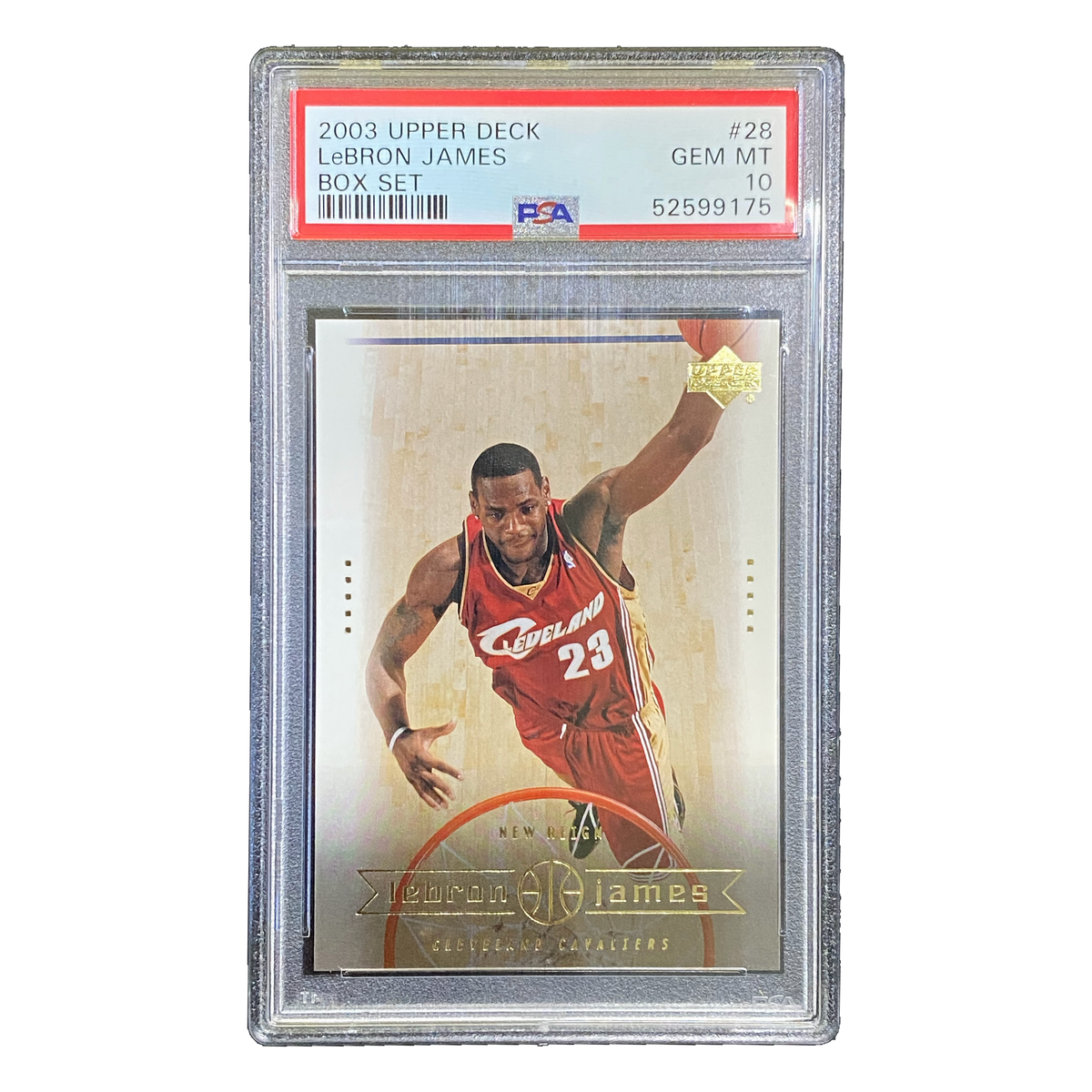 LEBRON JAMES - 2003/04 Upper Deck Box Set RC #28 PSA 10 - front
