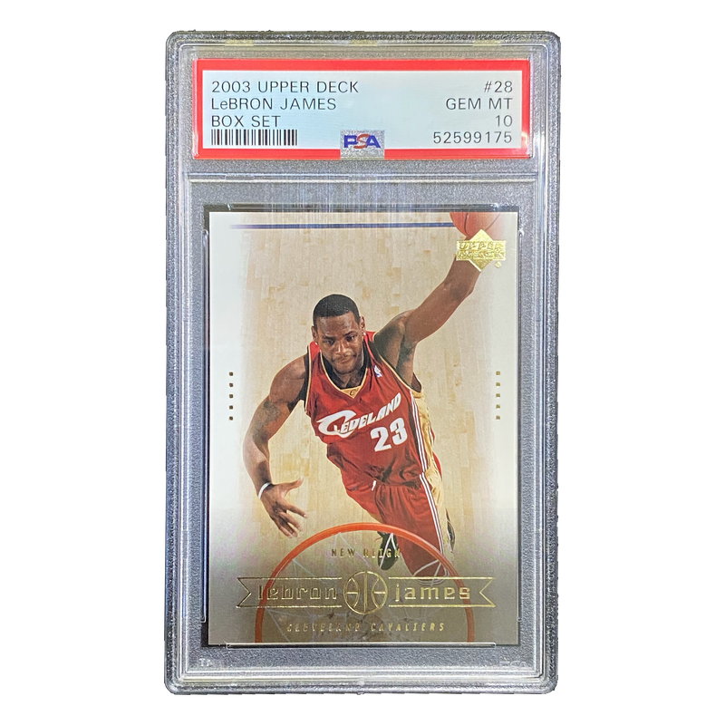 LEBRON JAMES - 2003/04 Upper Deck Box Set RC #28 PSA 10 - front