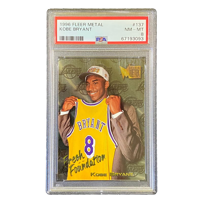 KOBE BRYANT - 1996/97 Fleer Metal Fresh Foundation RC #137 PSA 8 - front