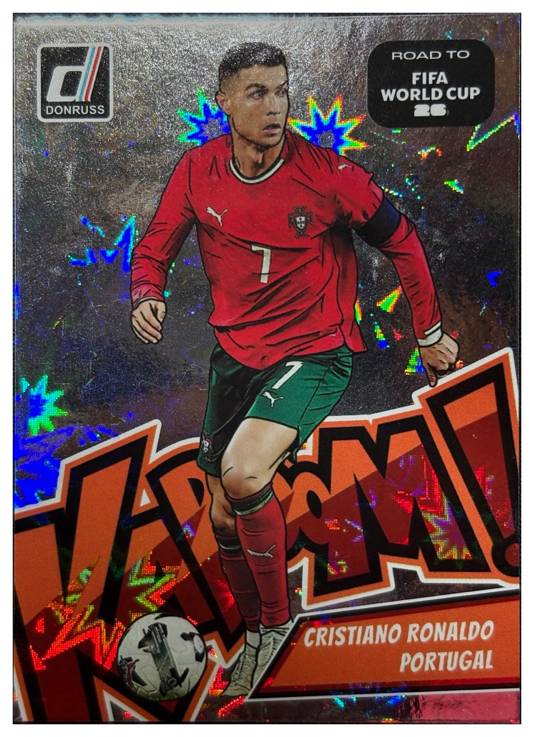 CRISTIANO RONALDO 2025/26 Panini Donruss Road to FIFA World Cup 26 Kaboom! #2 - front