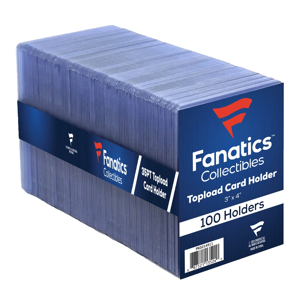 Fanatics Collectibles Top Loaders - 35pt - 100 Count