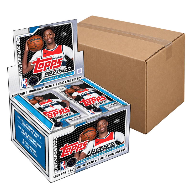 2026/27 Topps Flagship Basketball Jumbo Case — 6 Boxes (PRE-ORDER) — illustrative plain carton