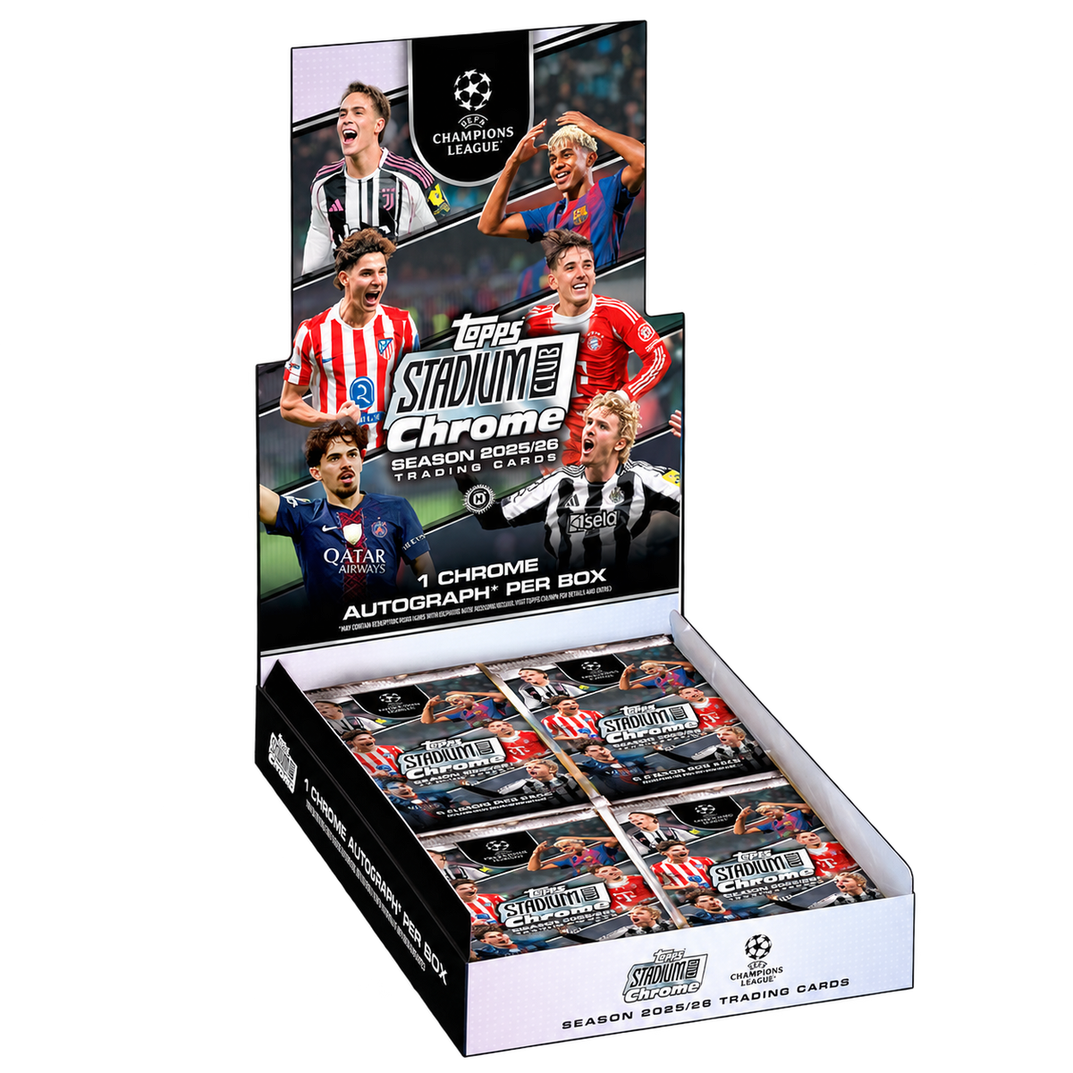 2025/26 Topps Stadium Club Chrome UCL Hobby Box (PRE-ORDER)