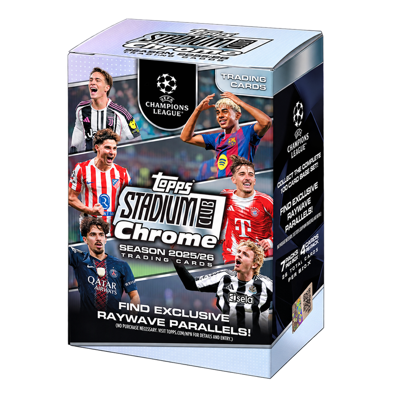 2025/26 Topps Stadium Club Chrome UCL Value Box (PRE-ORDER)
