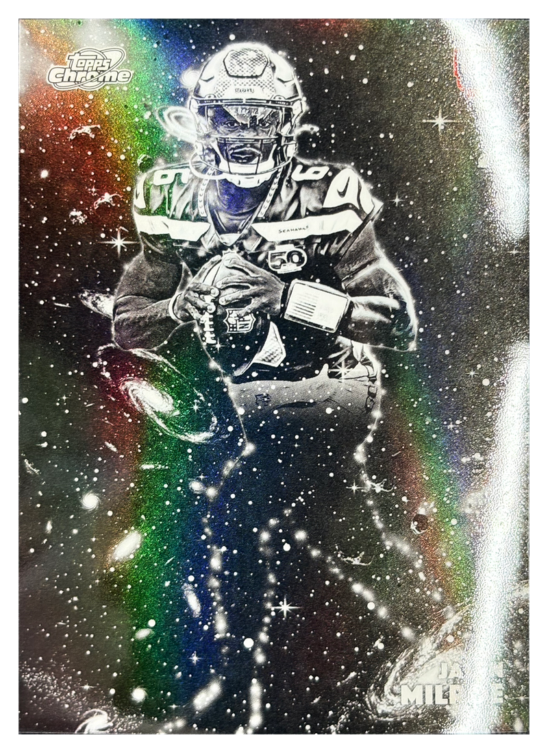 Jalen Milroe - 2025 Topps Cosmic Chrome Football Constellation Variation #BCV-94 - front