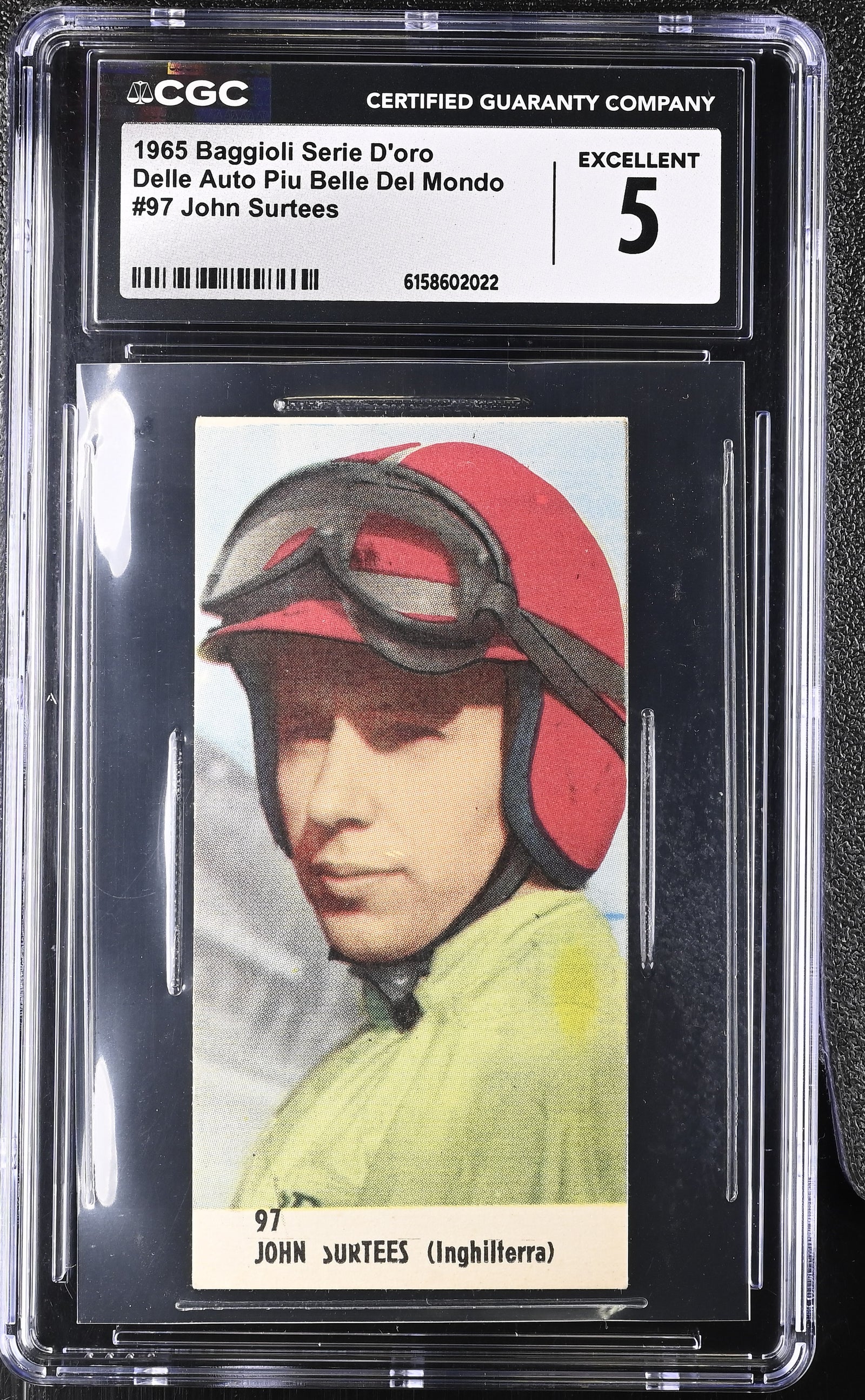 John Surtees 1965 Baggioli Serie d'oro delle auto più belle del mondo #97, CGC 5 - fronte