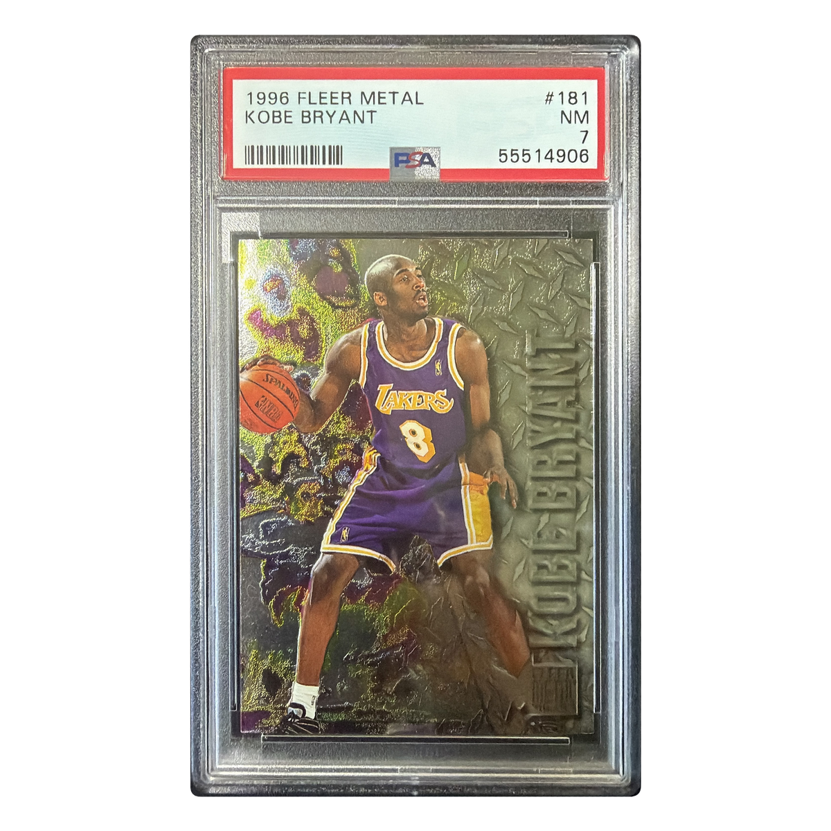 Kobe Bryant - 1996/97 Fleer Metal RC #181 PSA 7 - front