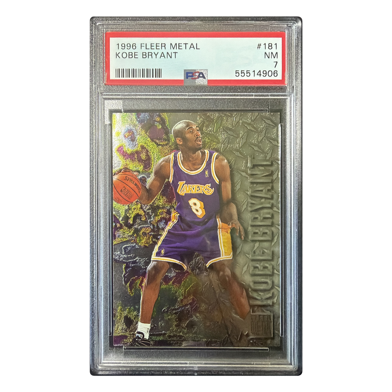 Kobe Bryant - 1996/97 Fleer Metal RC #181 PSA 7 - front
