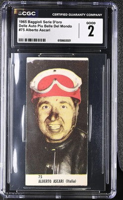 ALBERTO ASCARI - 1965 Baggioli Serie d’Oro #75 CGC 2 - front