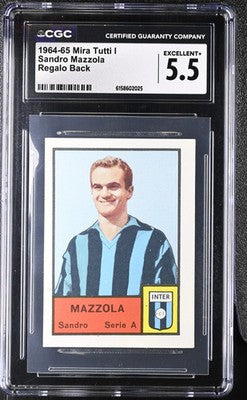 SANDRO MAZZOLA - 1964/65 Mira Supercalcio Figurina Regalo CGC 5.5 - front