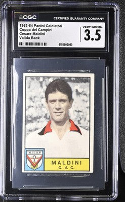 CESARE MALDINI - 1963/64 Panini Coppa dei Campioni Valida Back CGC 3.5 - front