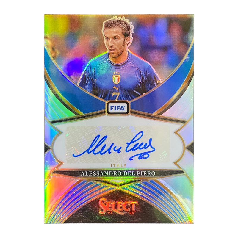 ALESSANDRO DEL PIERO - 2024/25 Panini Select FIFA Select Signatures Prizm Auto #SS-ADP - front