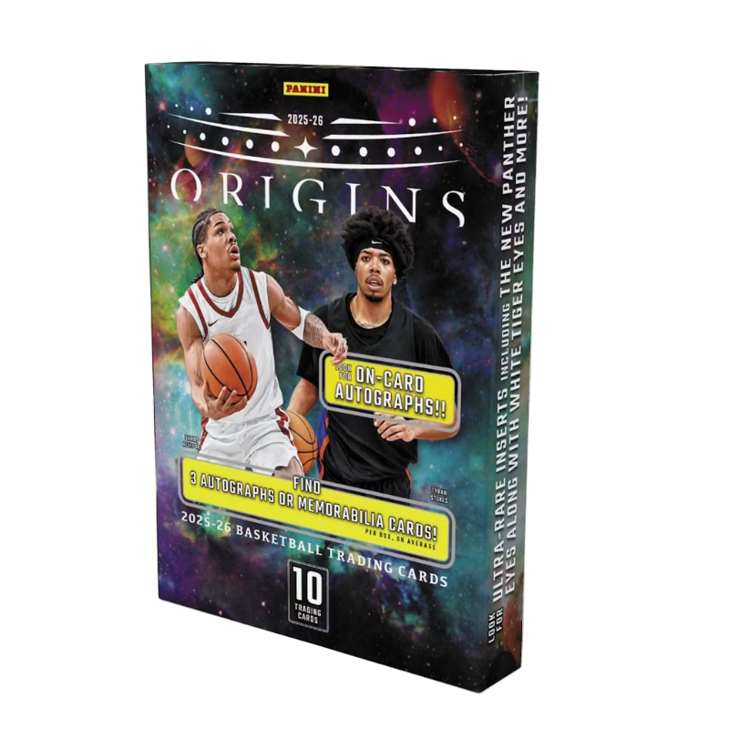2025/26 Panini Origins Basketball Hobby Box — sealed box, transparent background