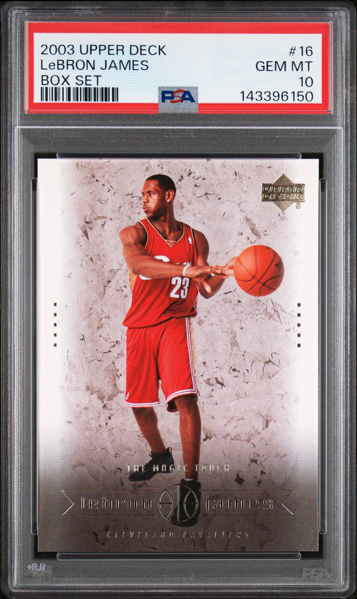 LEBRON JAMES - 2003/04 Upper Deck Box Set RC #16 PSA 10 - front