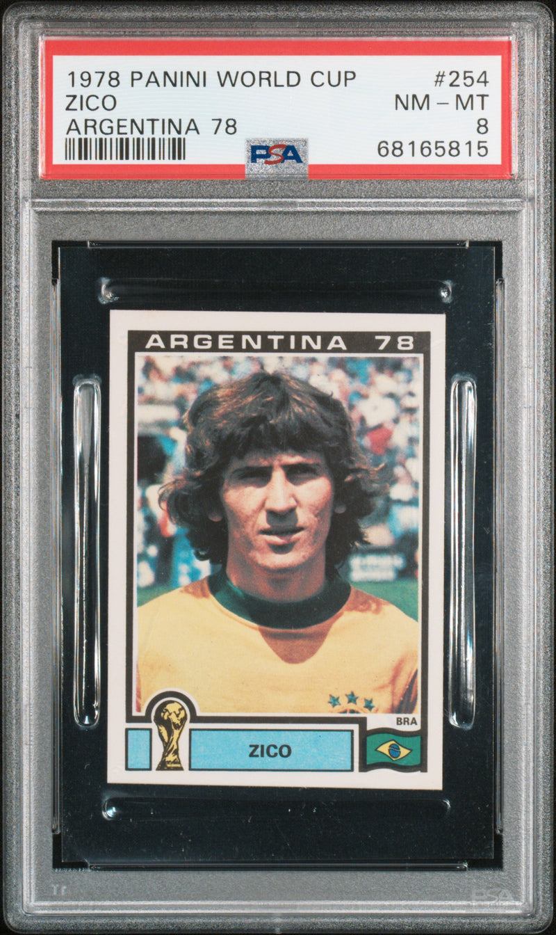 ZICO - 1978 Panini World Cup Argentina 78 #254 PSA 8 front