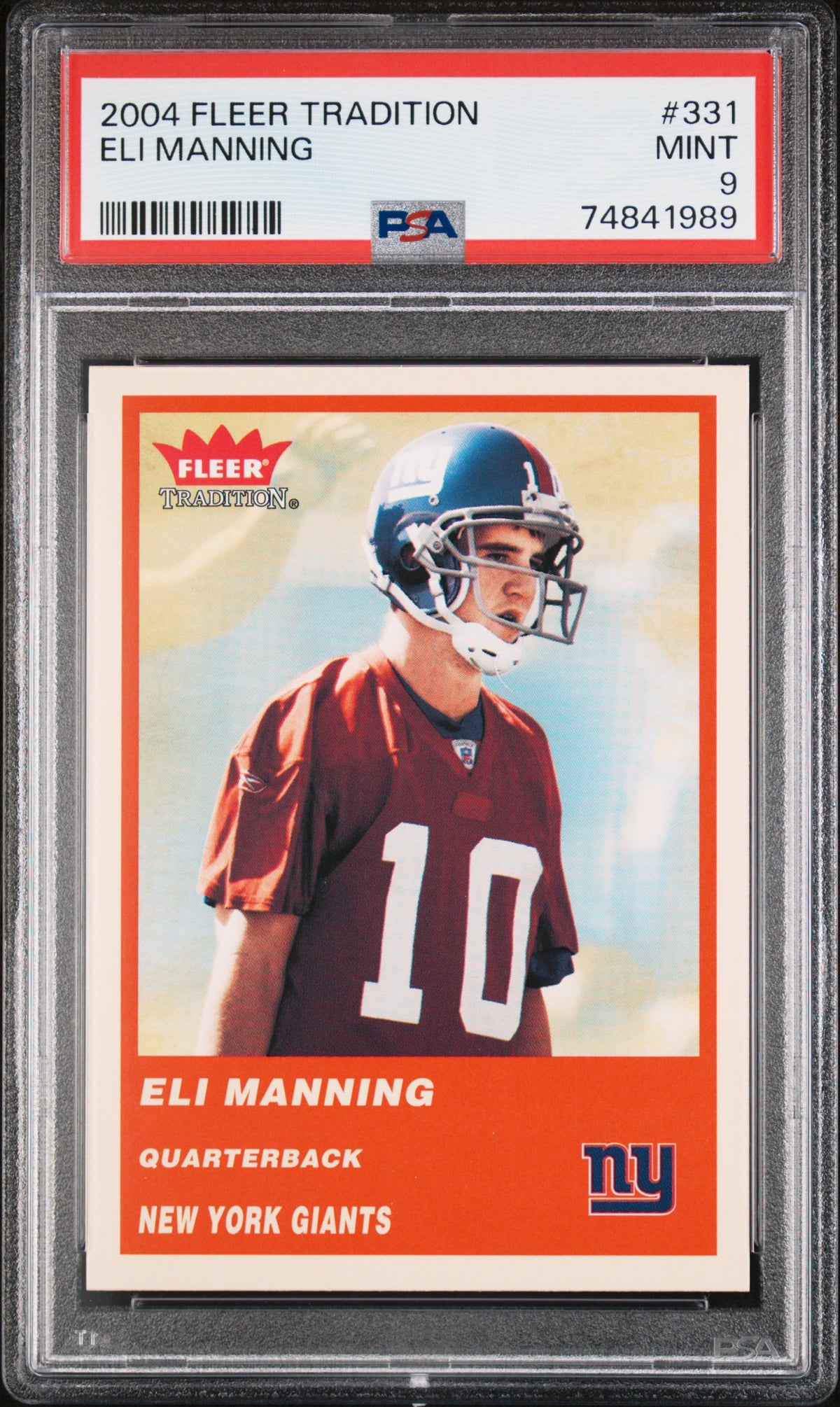 ELI MANNING - 2004 Fleer Tradition #331 PSA 9 - Fronte - Cert. 74841989