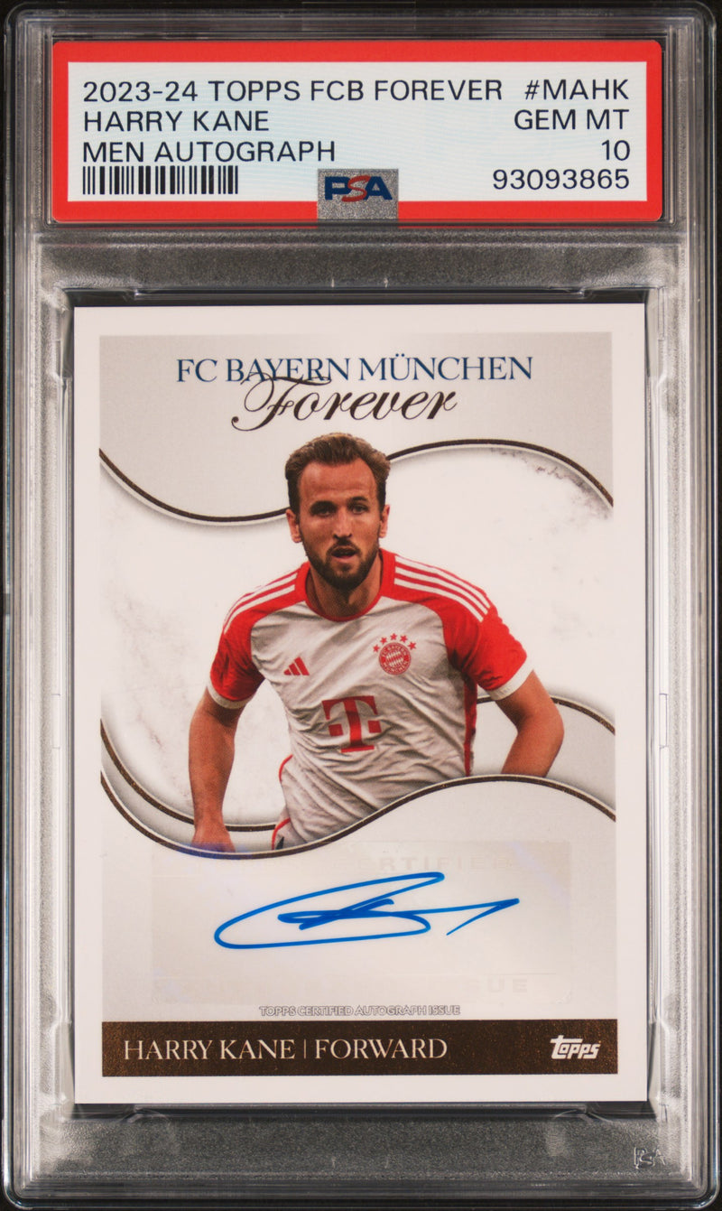 HARRY KANE - 2023/24 Topps FCB Forever Men Autograph #MA-HK PSA 10 - front - PSA certification 93093865