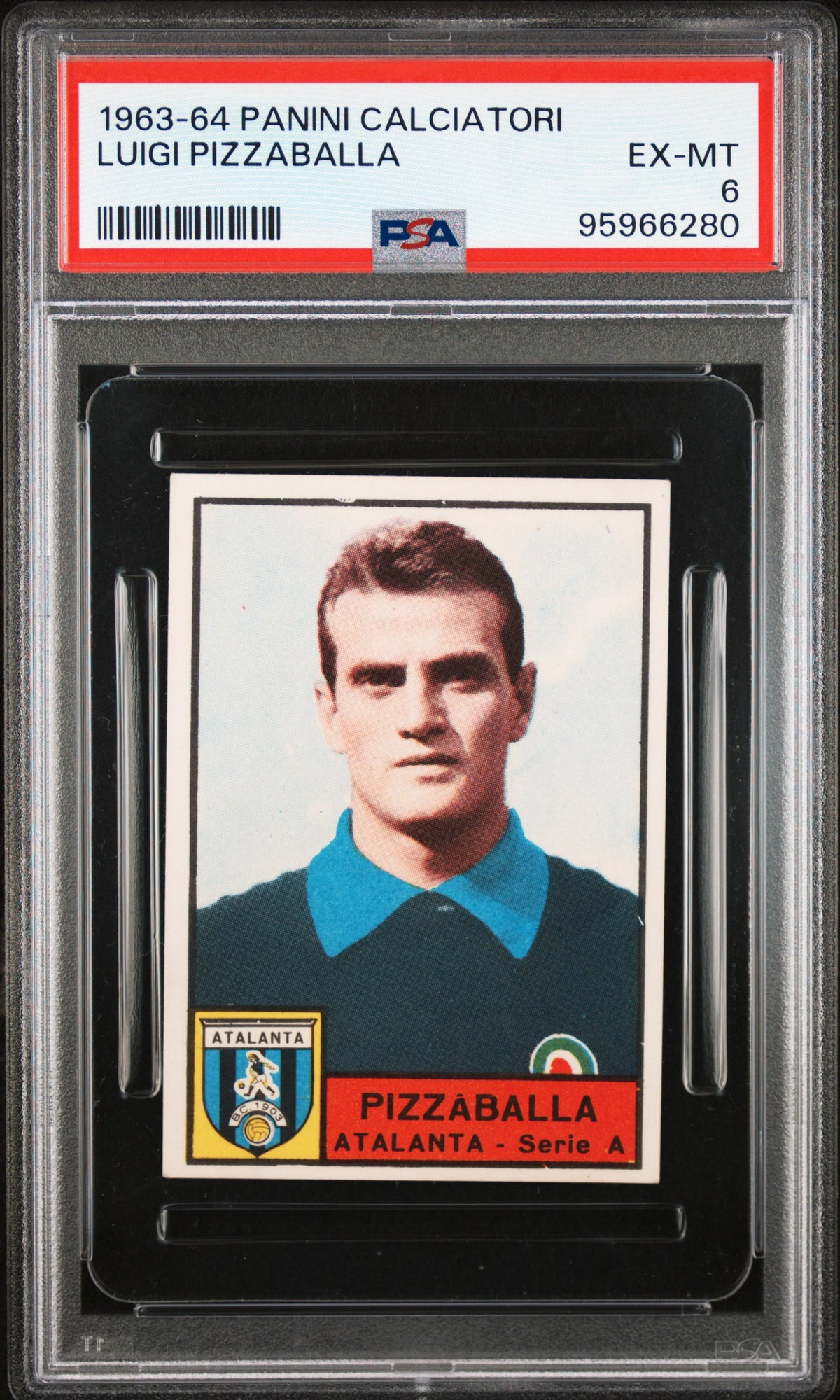 Luigi Pizzaballa — 1963/64 Panini Calciatori PSA 6 - fronte