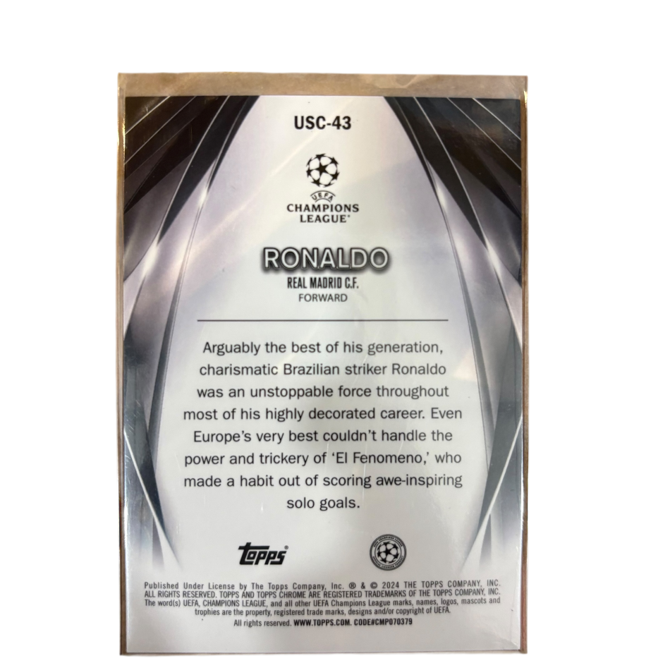 RONALDO - 2023/24 Topps Chrome Ultimate Stage UCC Real Madrid /99