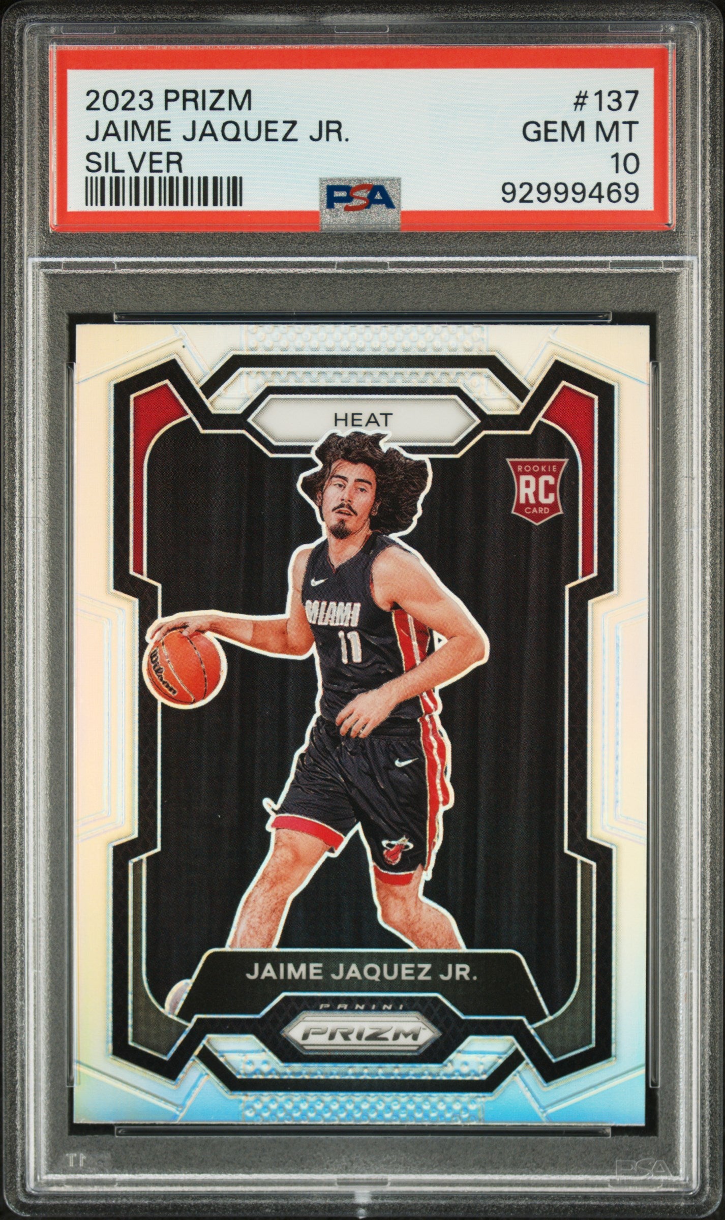 JAMIE JAQUEZ JR. - 2023 Prizm Silver RC PSA 10