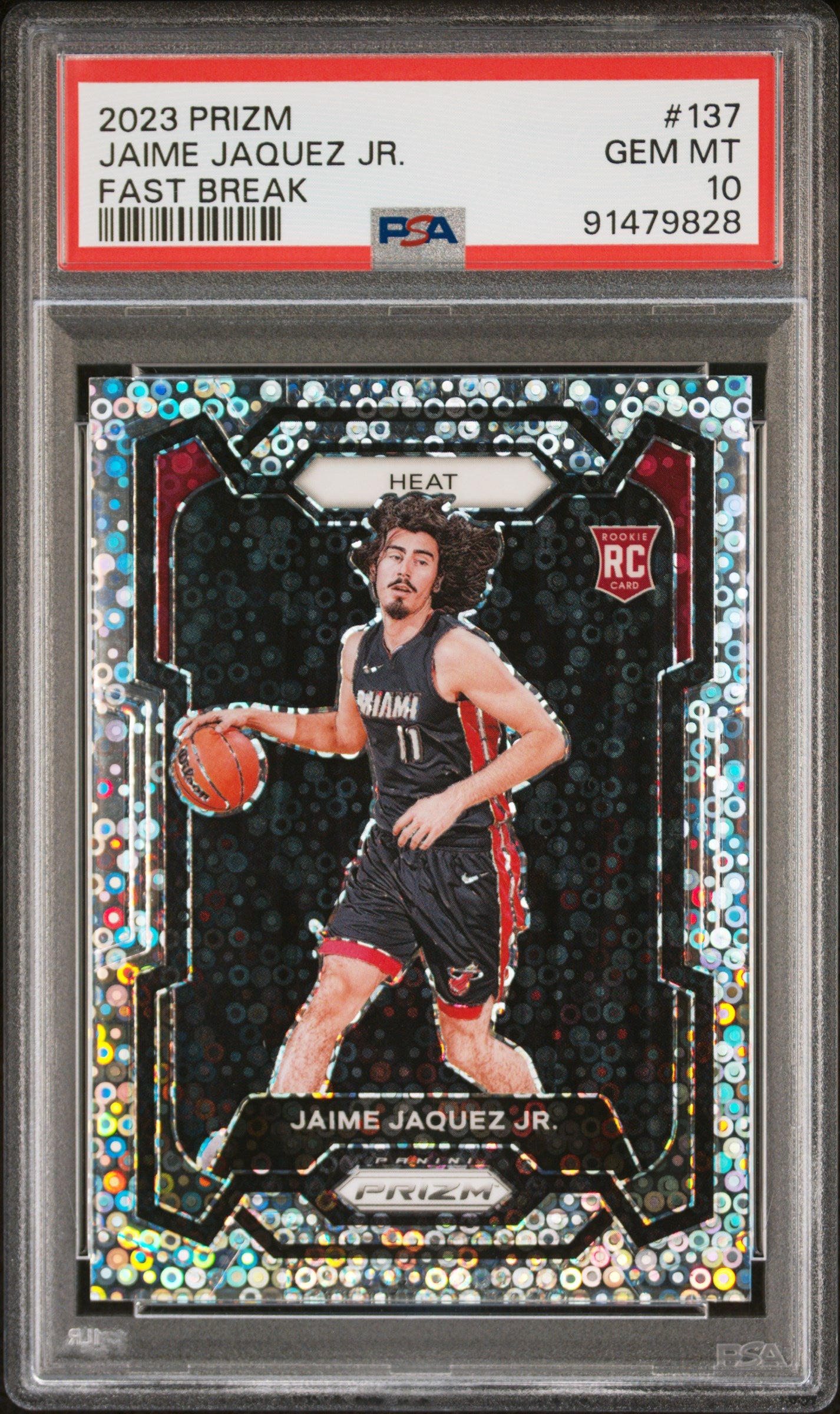 JAMIE JAQUEZ JR. - 2023 Prizm Fast Break RC PSA 10