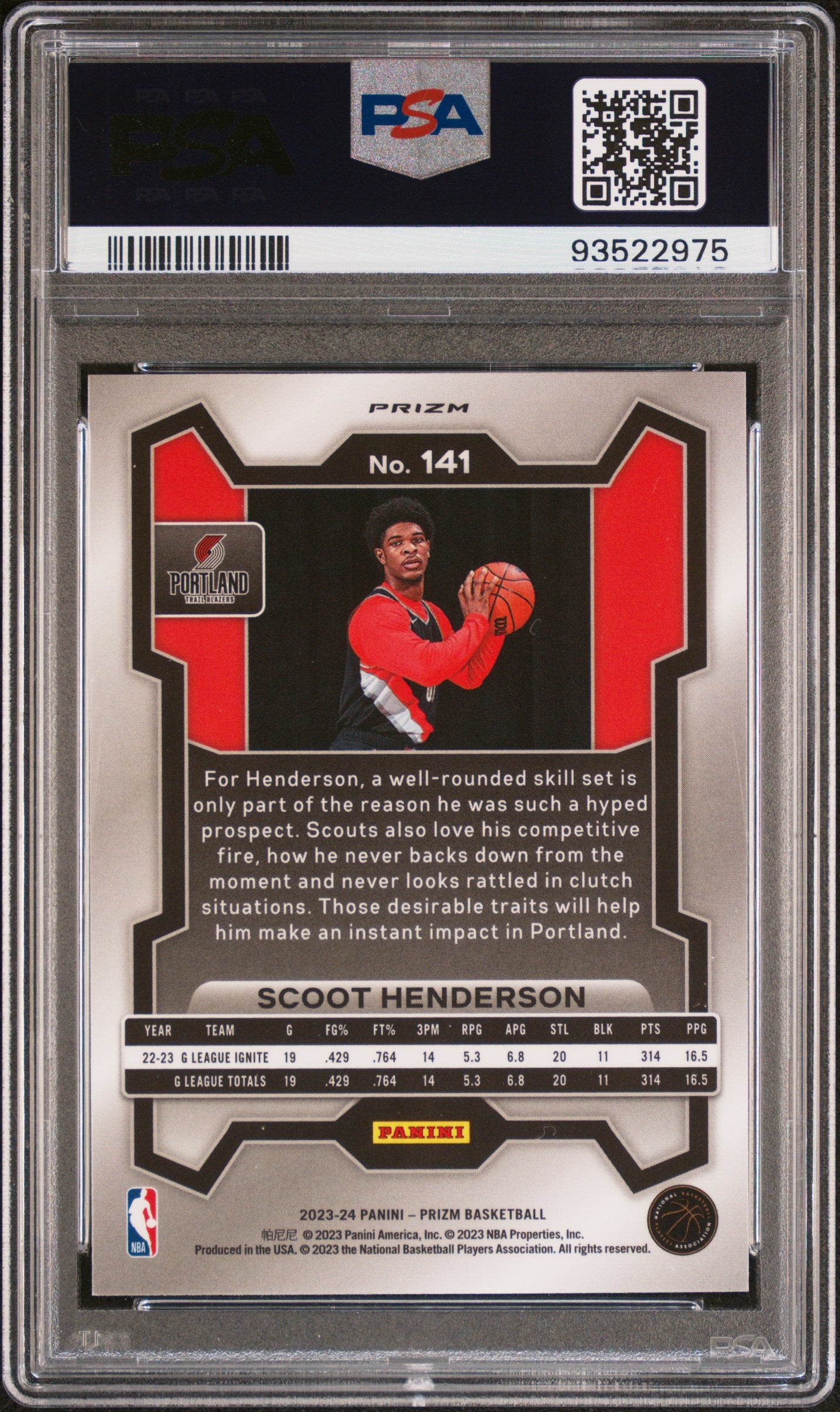 SCOOT HENDERSON - 2023 Prizm Silver RC PSA 10 – Cards Hub