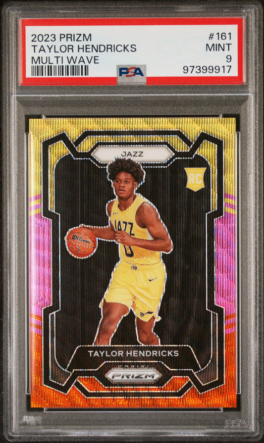 TAYLOR HENDRICKS - 2023 Prizm Multi Wave RC /88 PSA 9