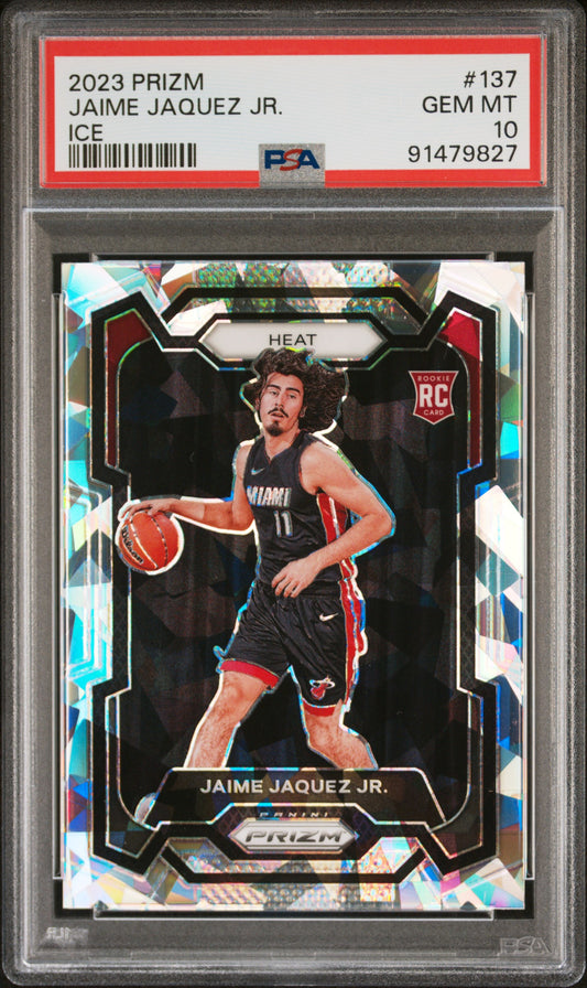 JAMIE JAQUEZ JR. - 2023 Prizm Ice RC PSA 10