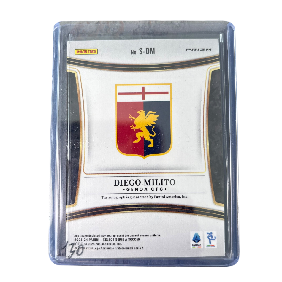 DIEGO MILITO - 2023/24 Panini Select Serie A Genoa Auto