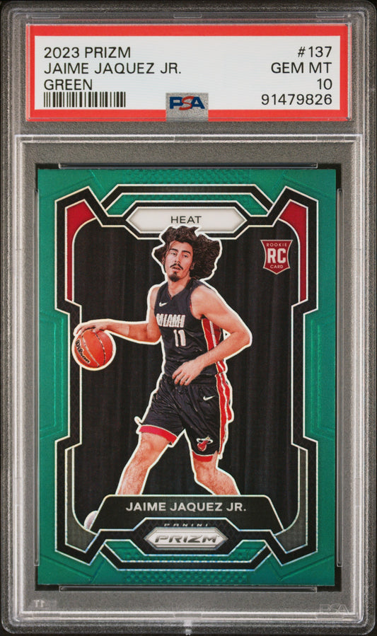 JAMIE JAQUEZ JR. - 2023 Prizm Green RC PSA 10