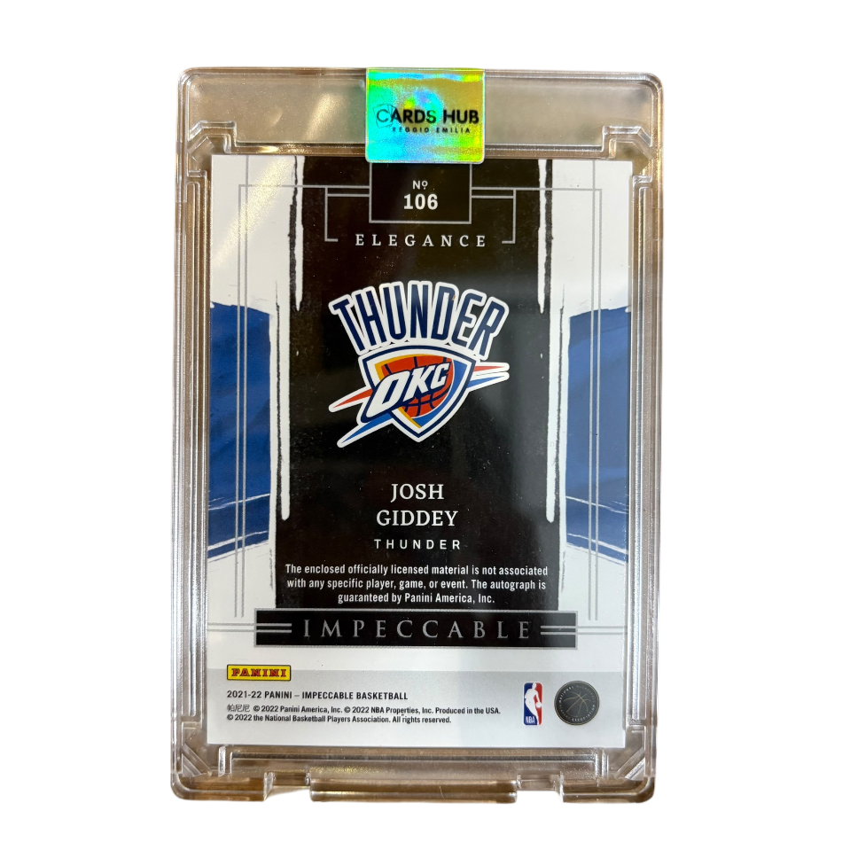 GIDDEY - 2021 Impeccable Rookie Patch Auto /99 RC