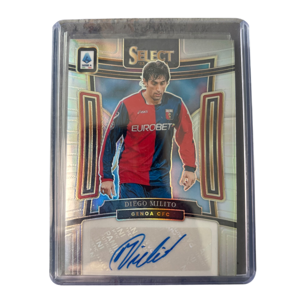 DIEGO MILITO - 2023/24 Panini Select Serie A Genoa Auto