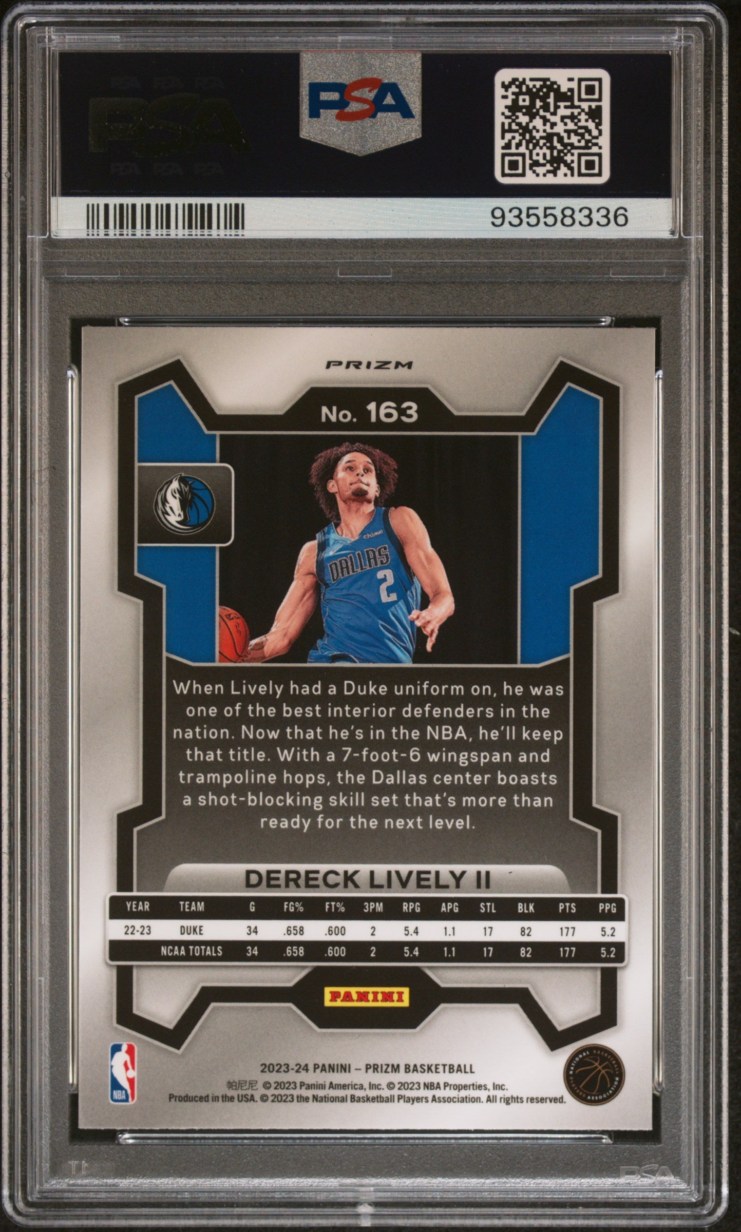 DERECK LIVELY II - 2023 Prizm Green RC PSA 10