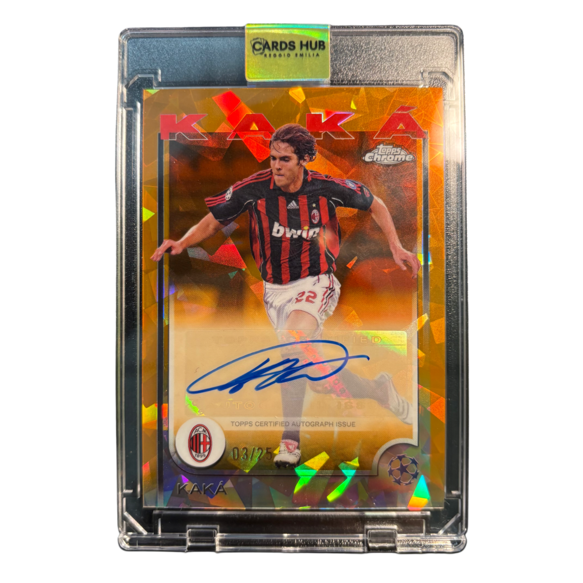 KAKA - 2024/25 Topps Chrome Sapphire UCC Black Lazer /25 Auto