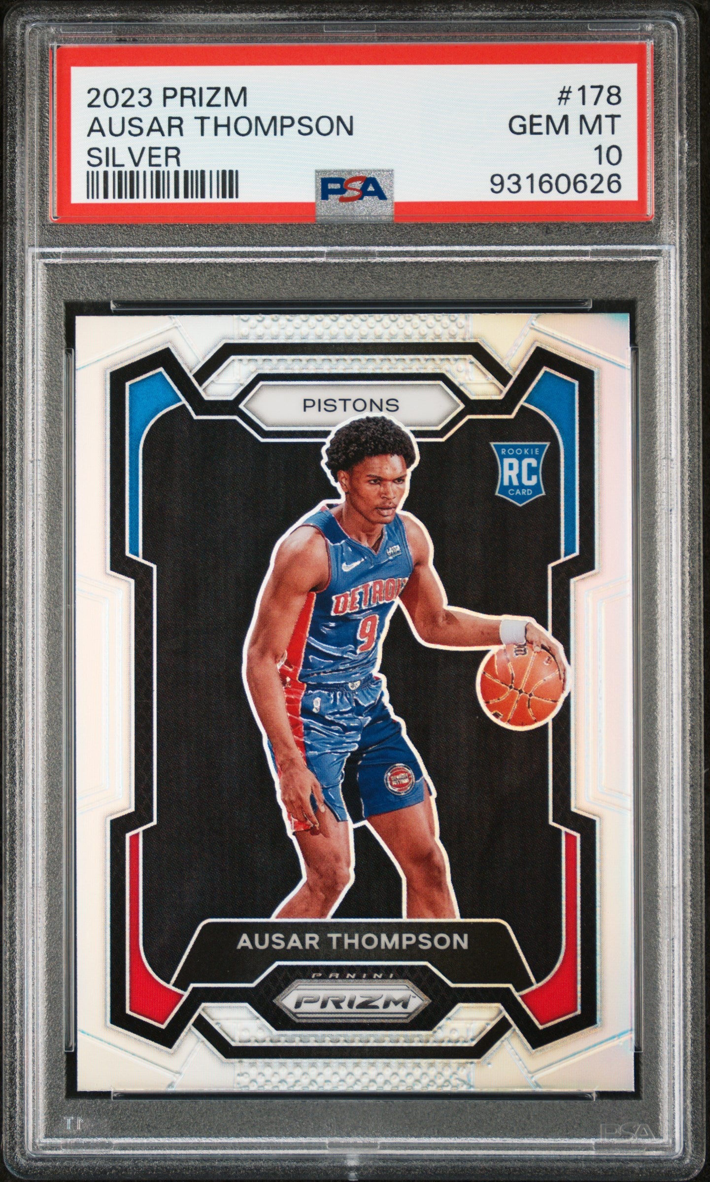 AUSAR THOMPSON - 2023 Prizm Silver RC PSA 10
