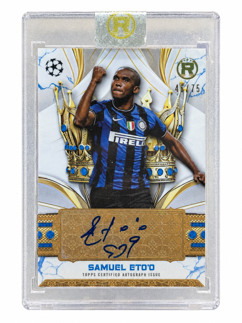 Samuel Eto'o 2024/25 Topps Reverence Crowned Legend Autograph 46/75 - Fronte